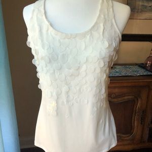 Beautiful ivory sequined top